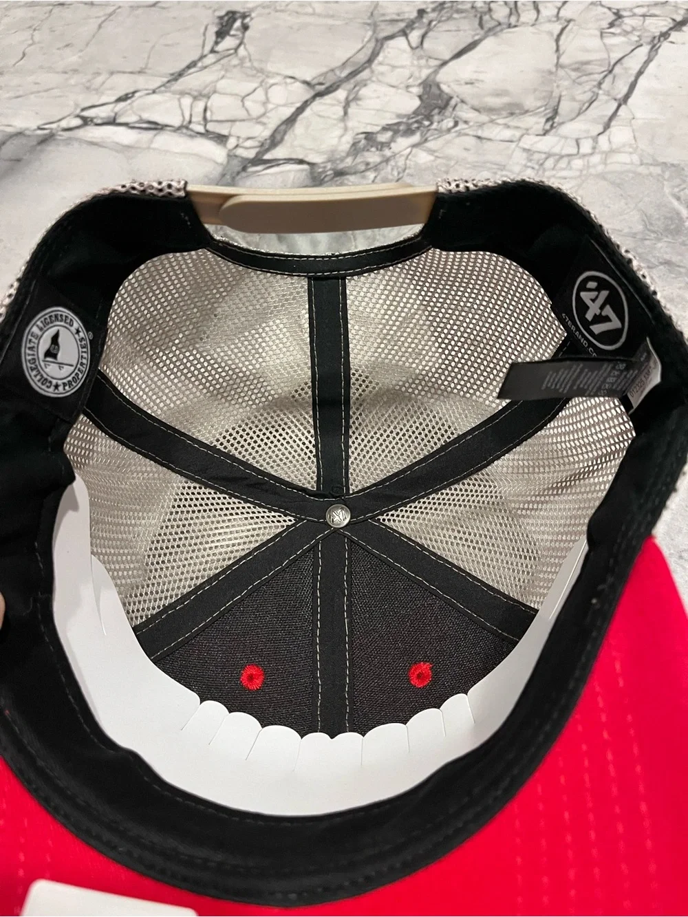 NWT! '47 Adult Ohio State Buckeyes Red Arid Adjustable Trucker Hat!